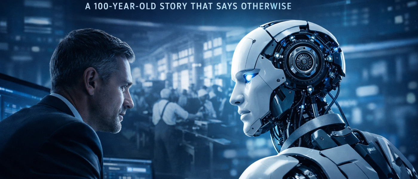 Is AI Really Coming for Your Job? A 100-Year-Old Story That Says Otherwise